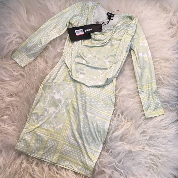 JUST CAVALLI Printed Knee-Length Dress